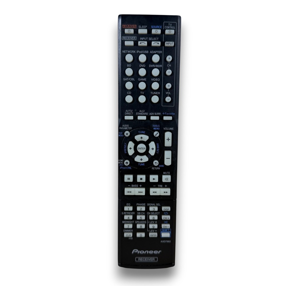 Genuine‎ Pioneer AXD7662 Audio Video Receiver Remote Control Black OEM